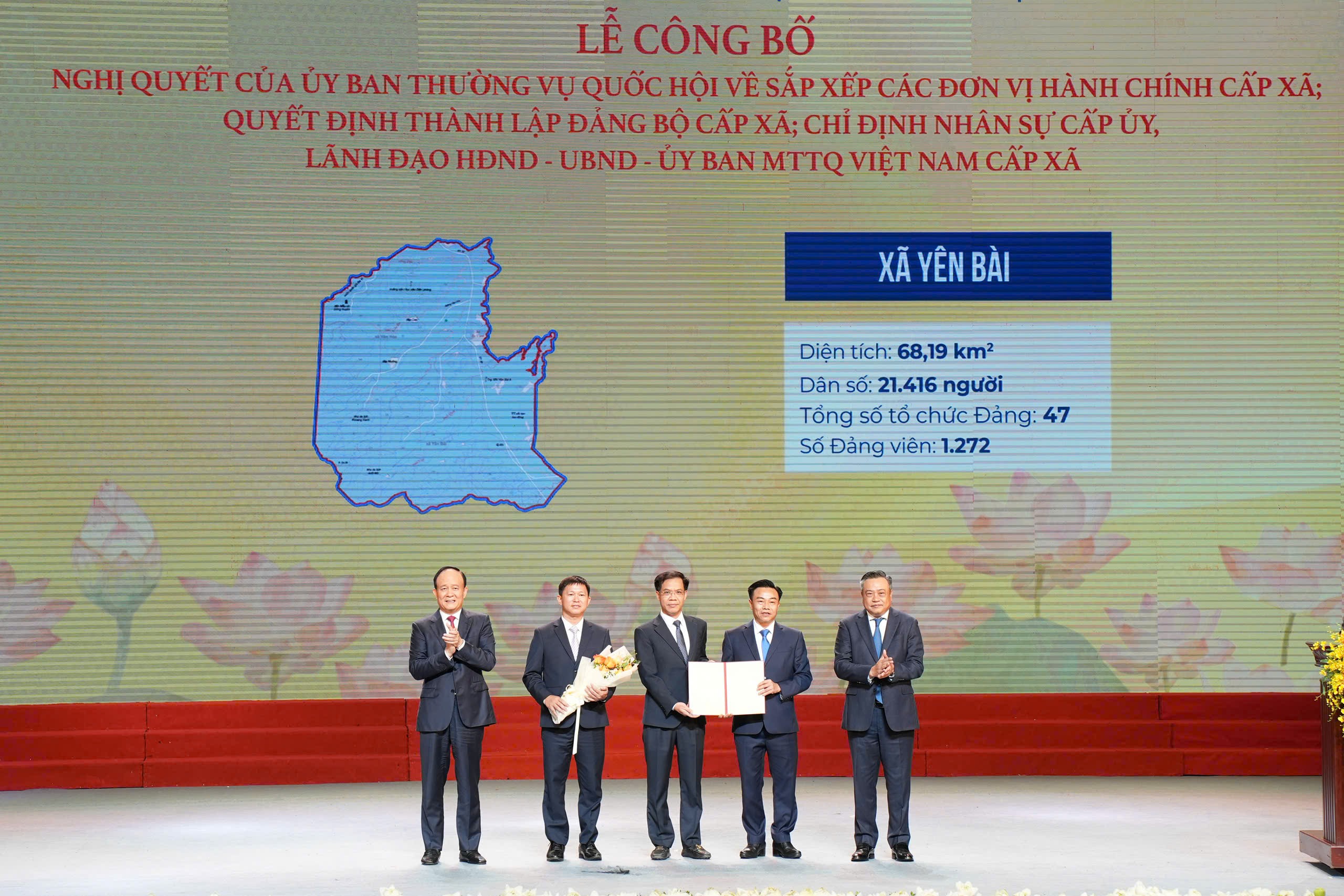 Công bố quyết định về tổ chức bộ máy và công tác nhân sự