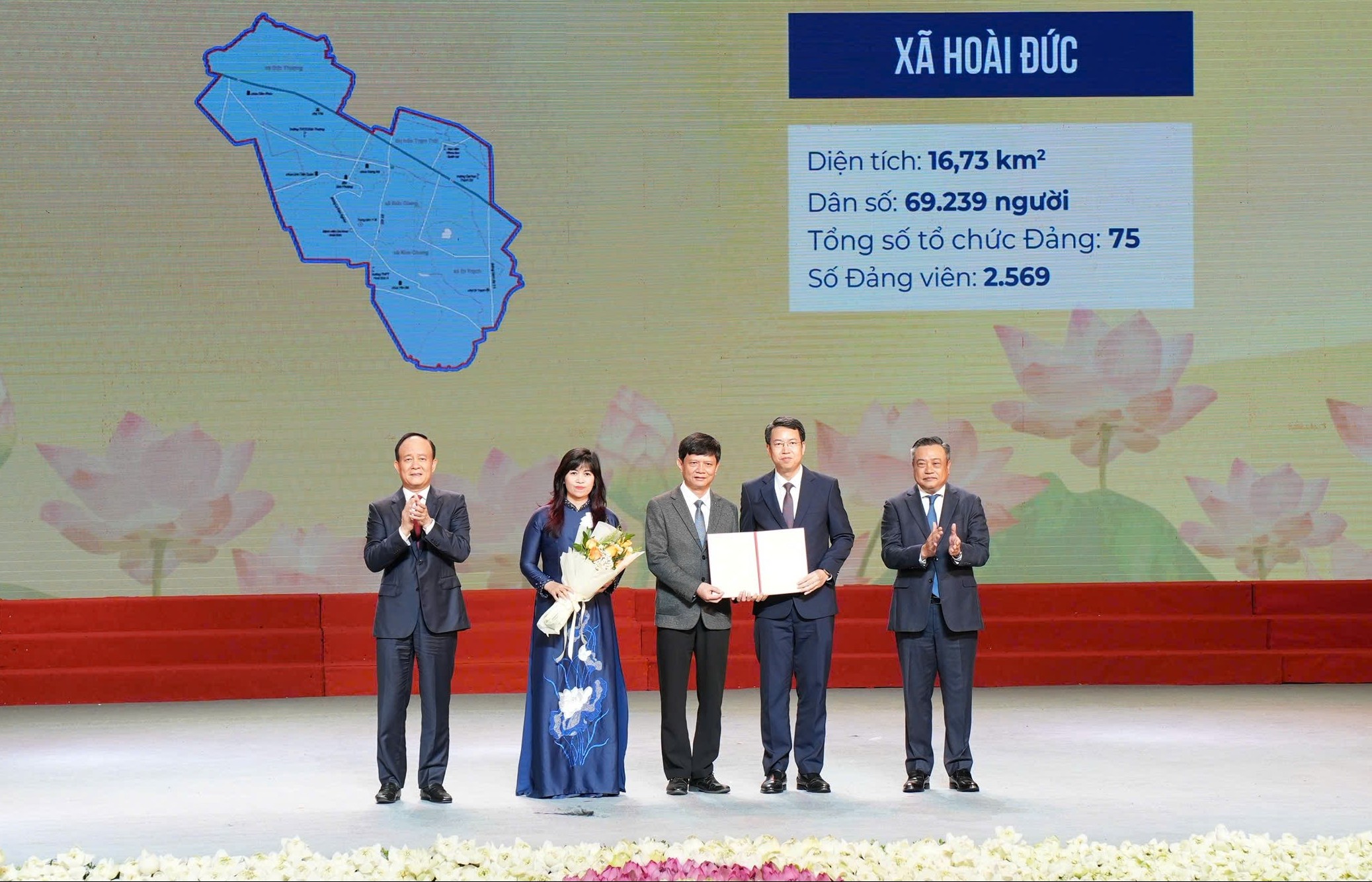 Công bố Bí thư, Chủ tịch UBND xã Hoài Đức