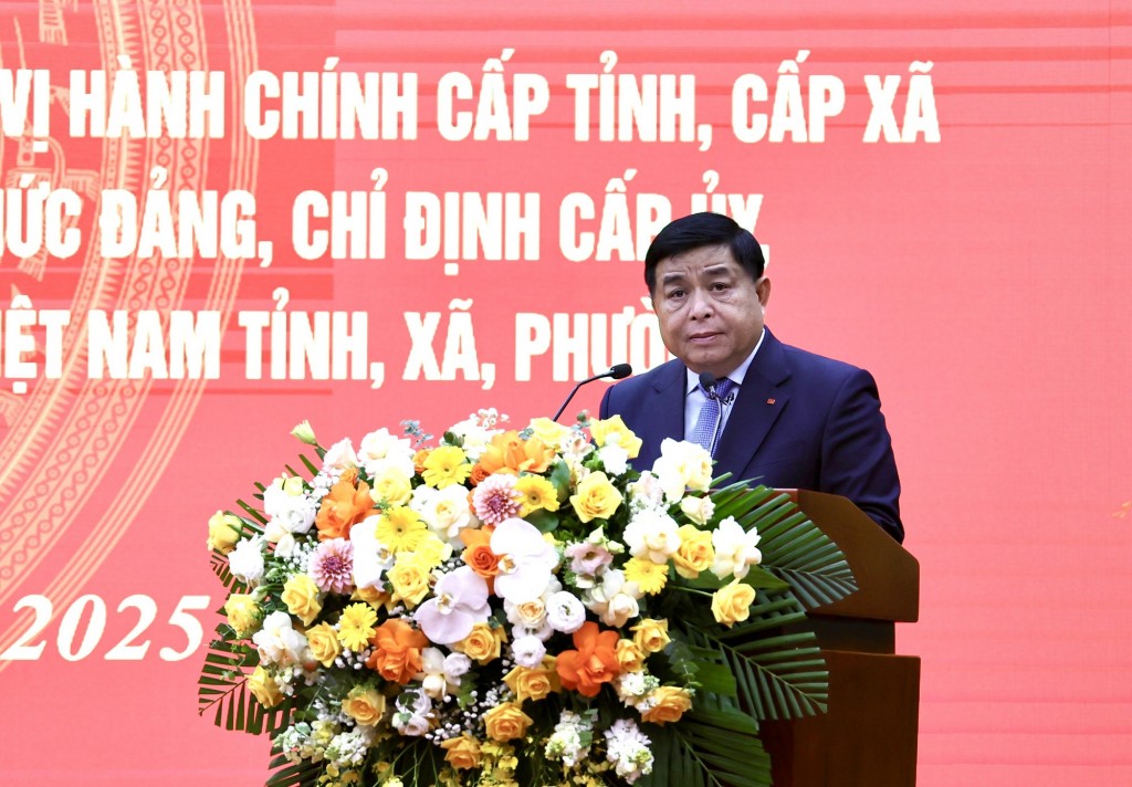 Phó Thủ tướng Nguyễn Chí Dũng nhấn mạnh, ngay từ 1/7, Thái Nguyên thực hiện thông suốt tất cả công việc theo thẩm quyền 2 cấp - Ảnh: VGP/Thu Sa