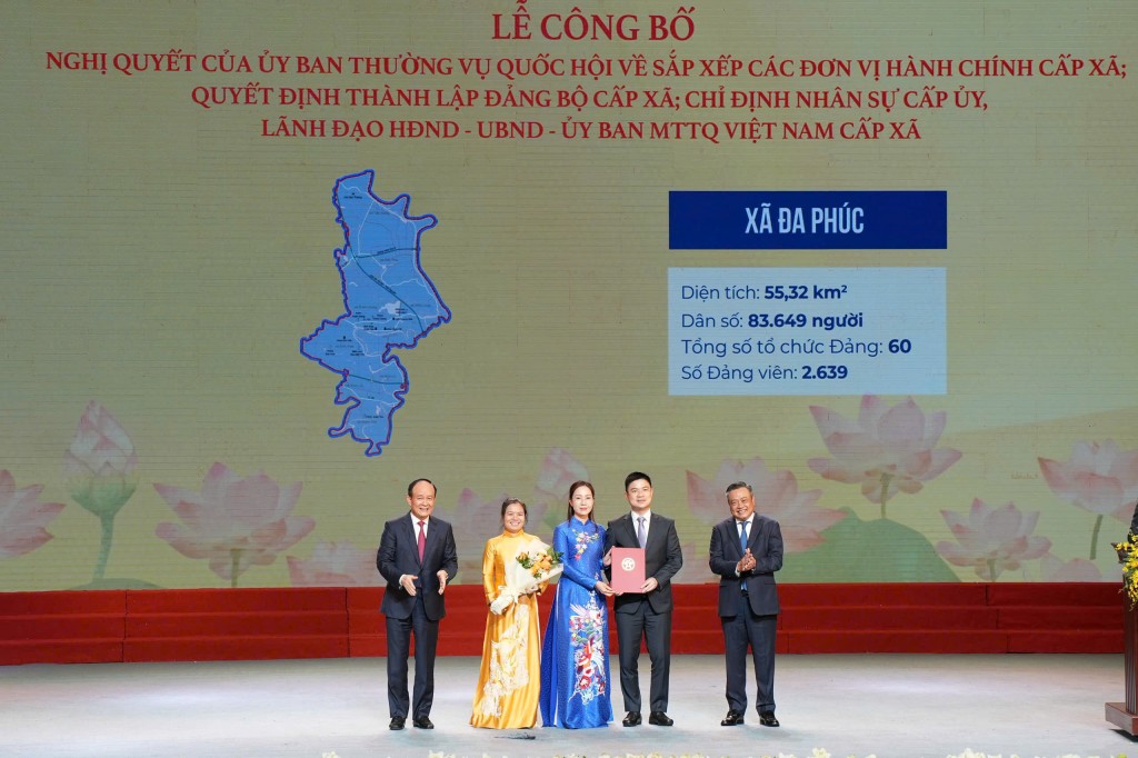 Danh sách Bí thư Đảng ủy, Chủ tịch UBND 126 xã, phường mới của Hà Nội