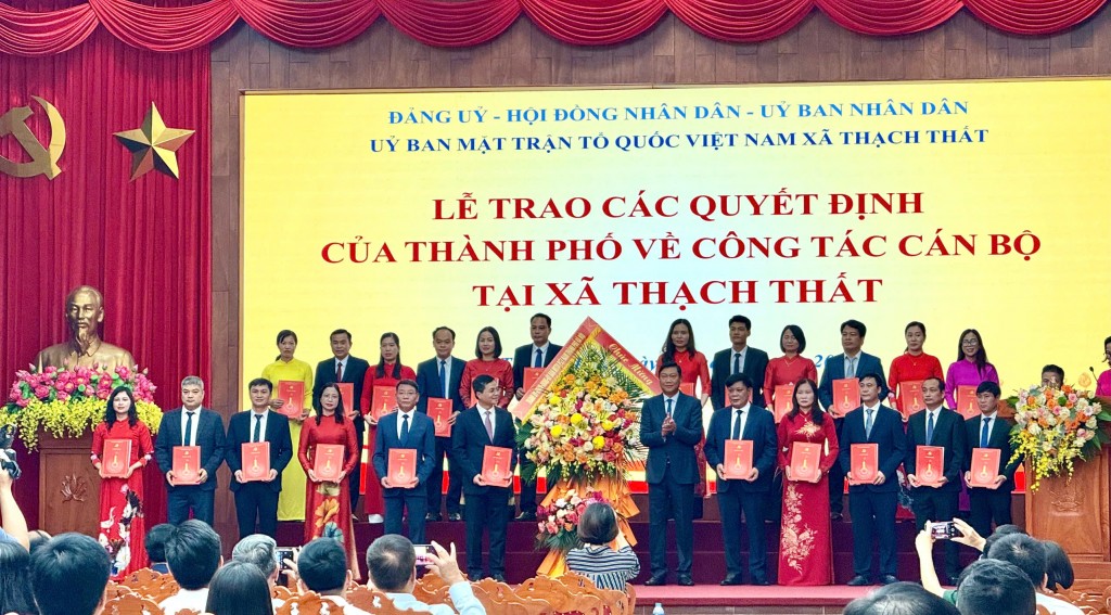 Xã Thạch Thất nỗ lực vận hành chính quyền địa phương hai cấp hiệu quả