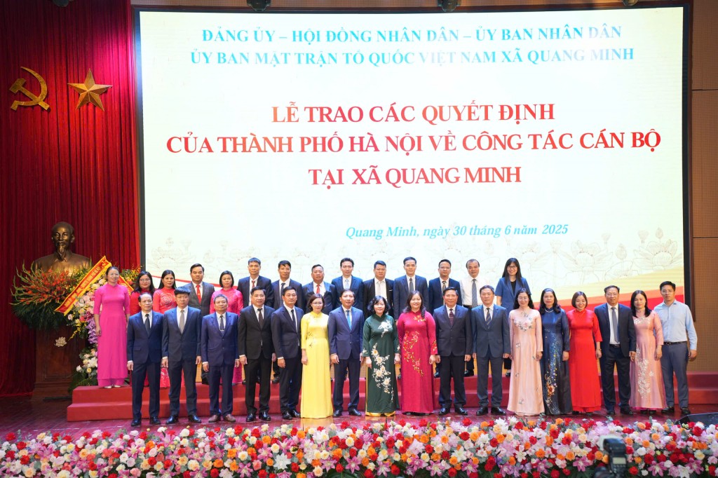 Ông Nguyễn Thanh Liêm giữ chức Bí thư Đảng ủy, Chủ tịch HĐND xã Quang Minh