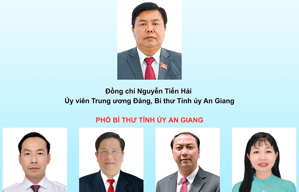 Danh sách Ban Chấp hành Đảng bộ tỉnh An Giang mới