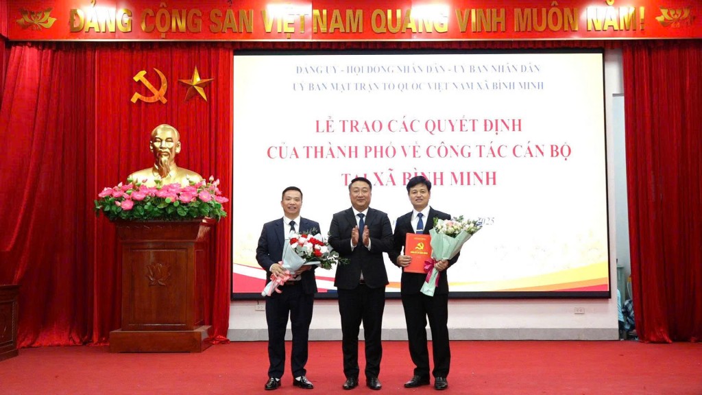 Xã Bình Minh ra mắt tổ chức bộ máy chính quyền hai cấp