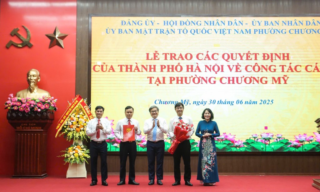 Đồng chí Nguyễn Văn Thắng làm Bí thư Đảng ủy, Chủ tịch HĐND phường Chương Mỹ