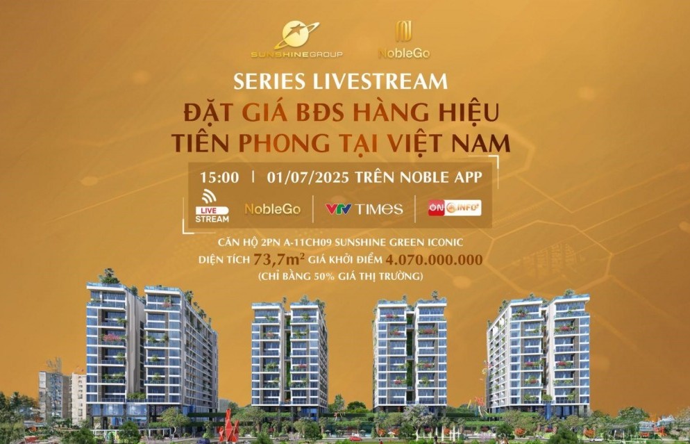Sunshine Group livestream đặt giá căn hộ, giá chỉ bằng 50% giá thị trường