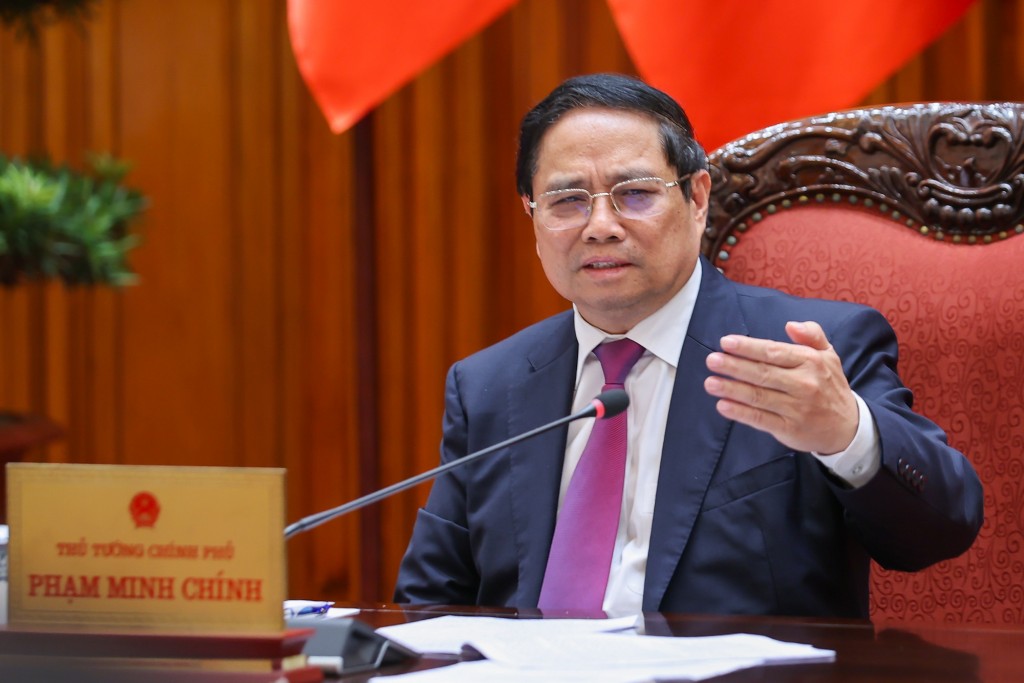 Thủ tướng Phạm Minh Chính chủ trì cuộc họp về thúc đẩy hợp tác trên một số lĩnh vực với một số nước tại khu vực Mỹ Latinh – Caribe - Ảnh: Nhật Bắc/VGP