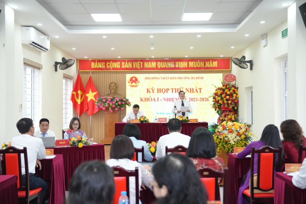 HĐND phường Ba Đình tổ chức thành công Kỳ họp thứ nhất khóa I