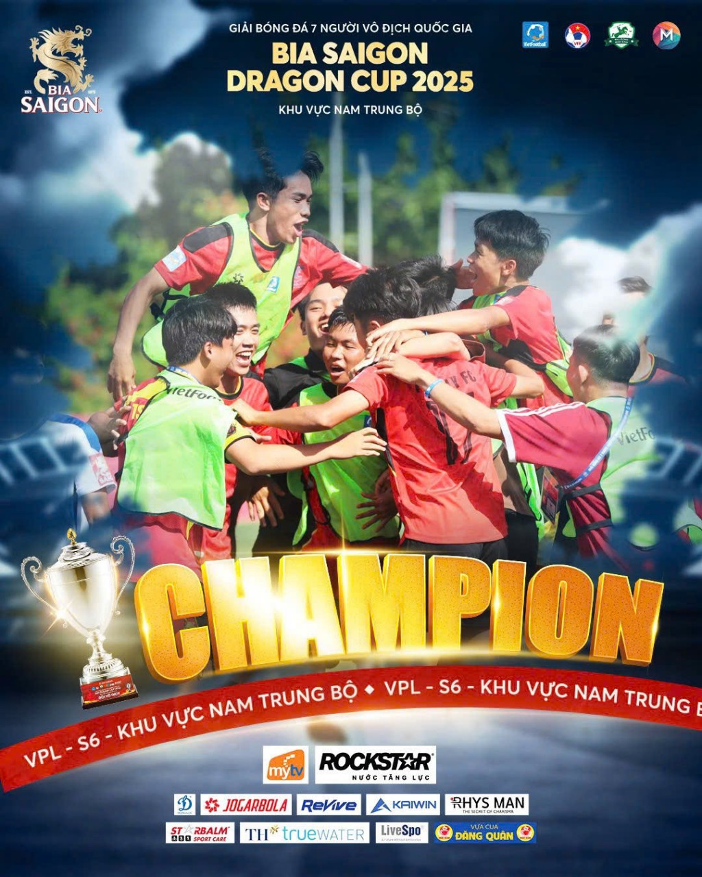 CLB Friendly vô địch Giải bóng đá 7 người Bia Saigon Dragon Cup 2025 tại Nam Trung Bộ