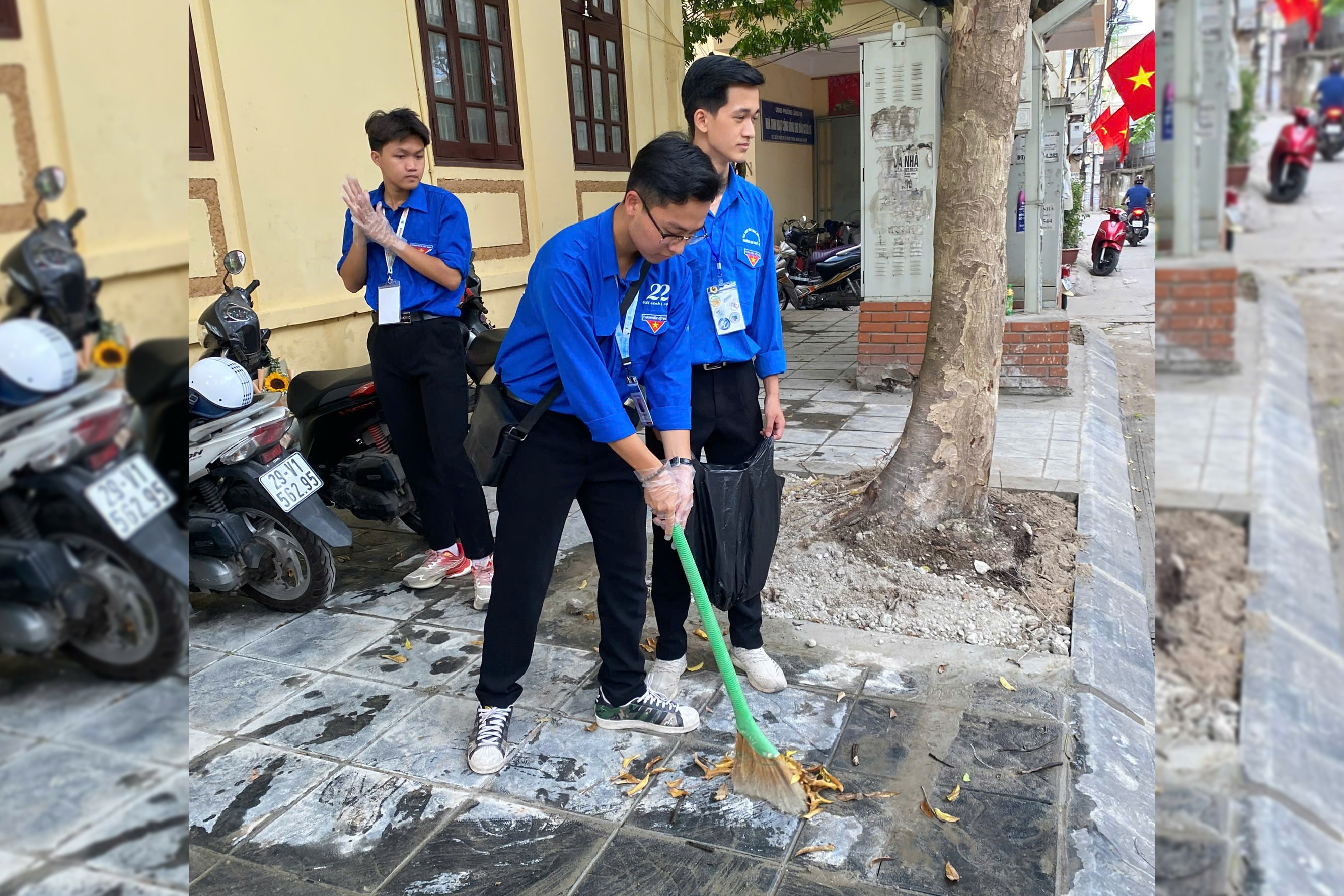 Phố phường được phong quang sạch đẹp, sẵn sàng cho ngày đầu vận hành mô hình chính quyền địa phương 2 cấp