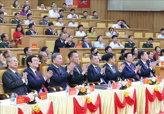 Tổng Bí thư Tô Lâm dự Lễ kỷ niệm 110 năm Ngày sinh Tổng Bí thư Nguyễn Văn Linh