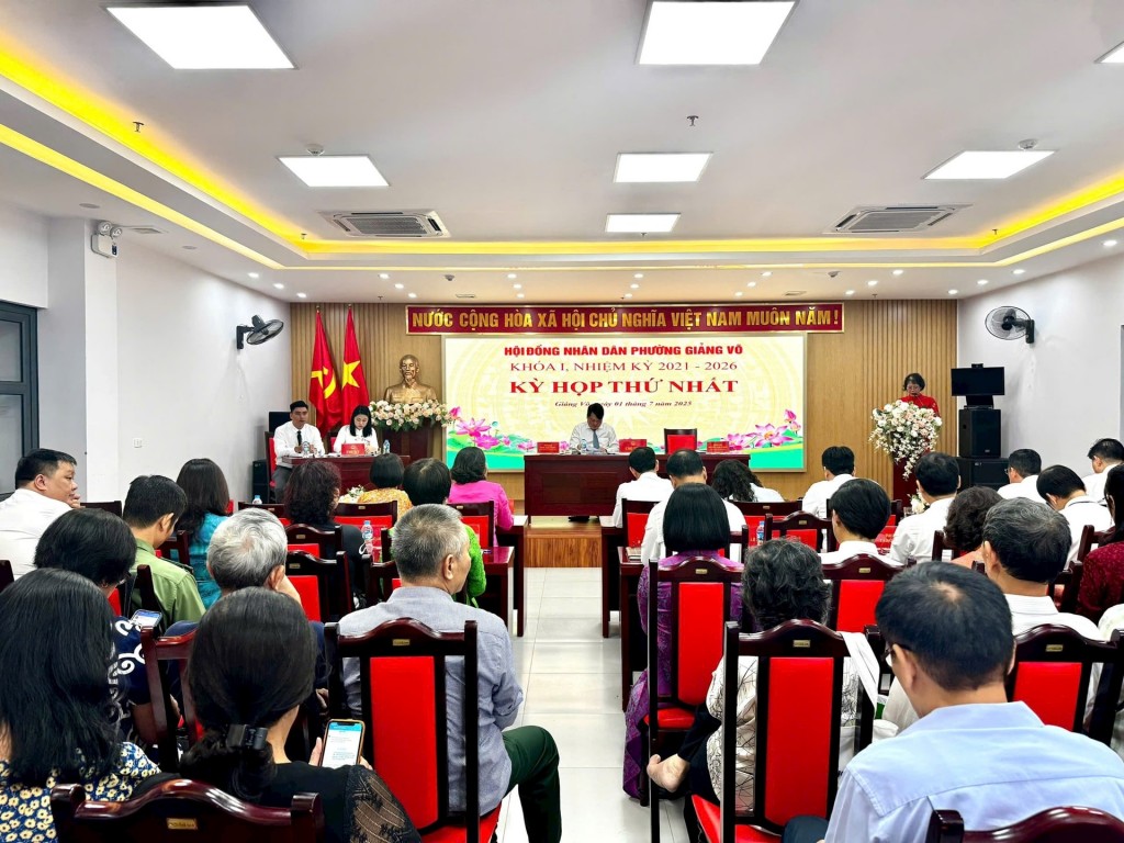 Phường Giảng Võ phấn đấu phát triển toàn diện trong giai đoạn mới