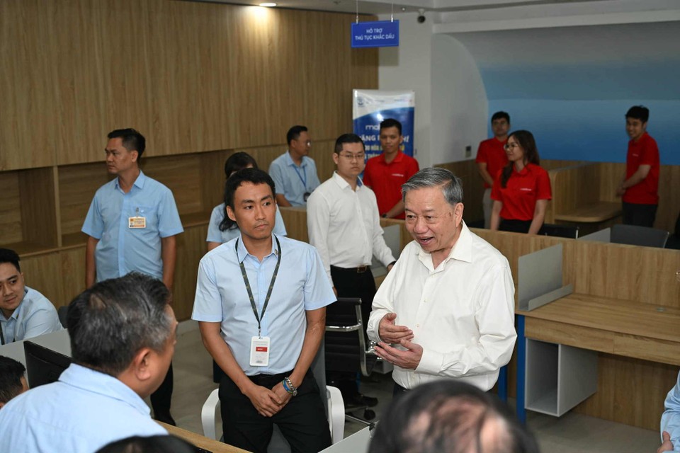 Tổng Bí thư Tô Lâm kiểm tra hoạt động của chính quyền địa phương 2 cấp ở Hà Nội