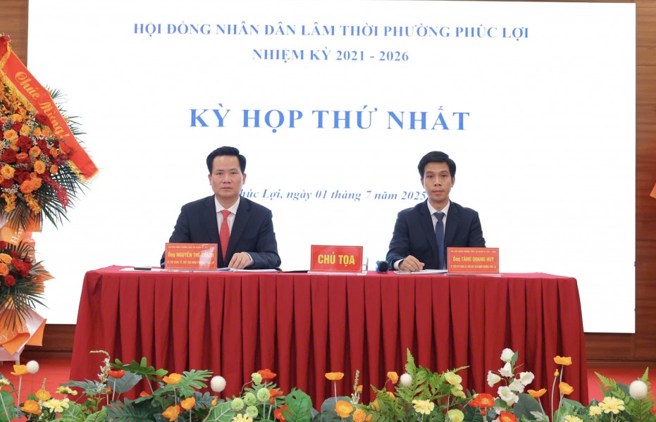 Phường Phúc Lợi kiện toàn tổ chức, vận hành bộ máy mới