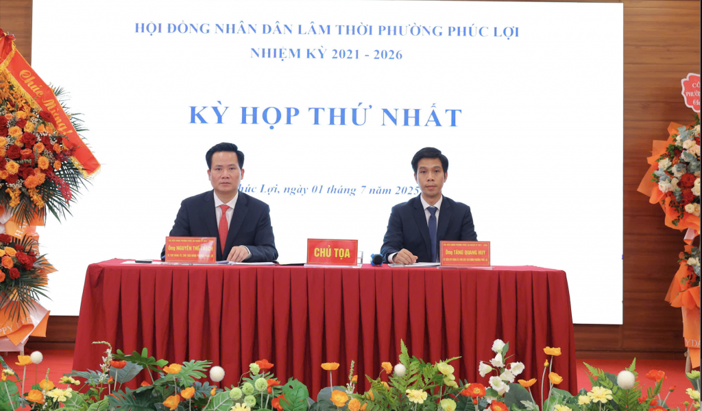 Kỳ họp thứ nhất của HĐND phường Phúc Lợi