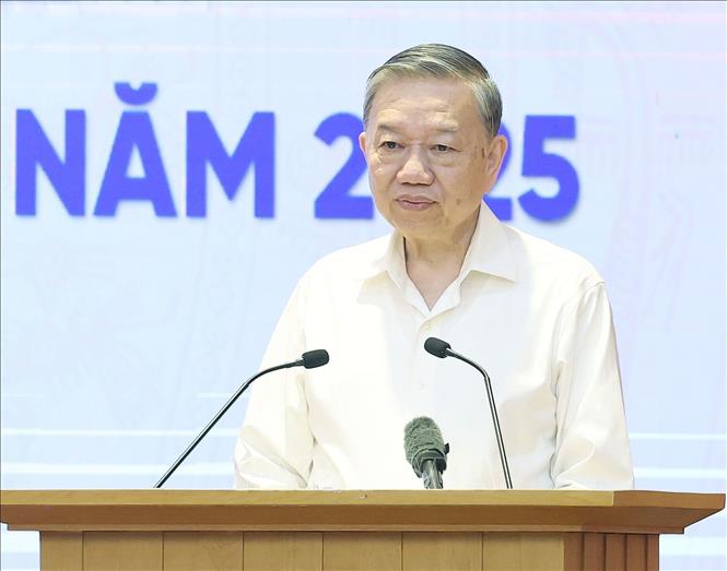 Tổng Bí thư Tô Lâm chủ trì hội nghị sơ kết về thực hiện Nghị quyết 57-NQ/TW