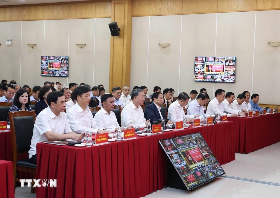 Tổng Bí thư Tô Lâm chủ trì hội nghị sơ kết về thực hiện Nghị quyết 57-NQ/TW