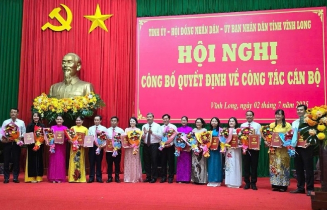 Danh sách lãnh đạo các cơ quan chuyên môn của tỉnh Vĩnh Long