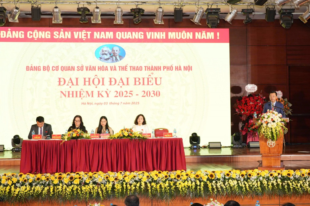Khai mạc Đại hội Đảng bộ cơ quan Sở Văn hóa và Thể thao Hà Nội