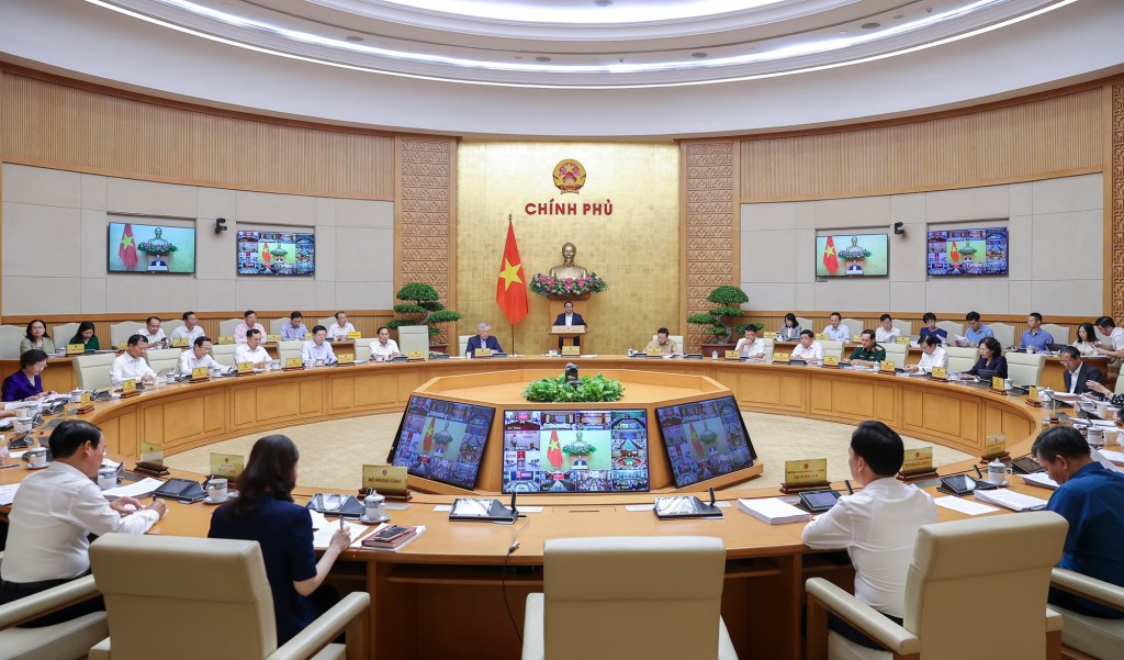 Hội nghị thống nhất cao các nhóm nhiệm vụ, giải pháp chủ yếu đã nêu trong báo cáo của Bộ Tài chính và ý kiến của các đại biểu - Ảnh: VGP/Nhật Bắc