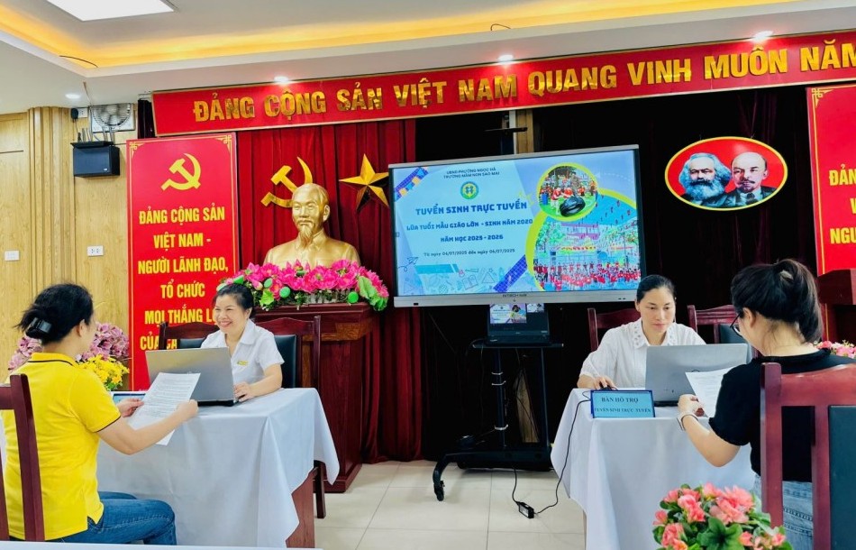 Tuyển sinh trực tuyến cấp học mầm non nhanh chóng, thuận tiện