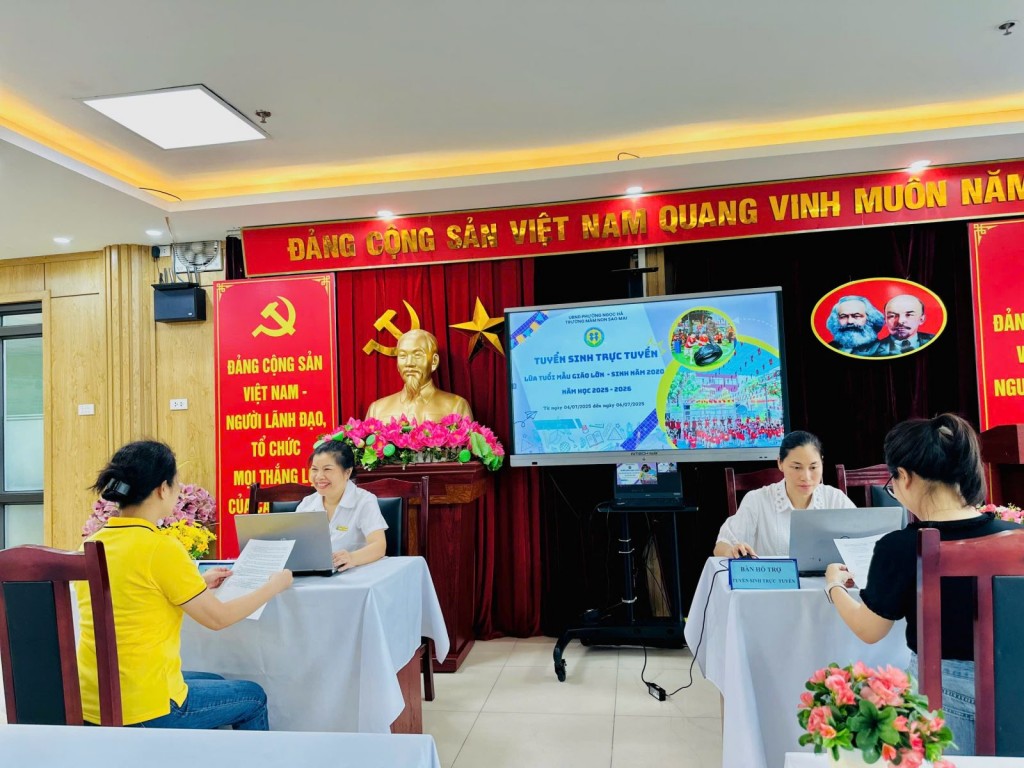 Tuyển sinh trực tuyến cấp học mầm non nhanh chóng, thuận tiện