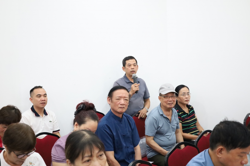 Bác Thái Ngọc Anh nêu kiến nghị tại hội nghị