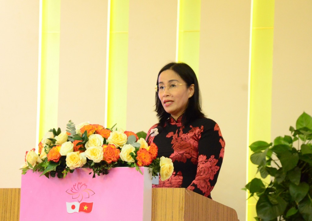 Phó Chủ tịch UBND TP Đà Nẵng Nguyễn Thị Anh Thi phát biểu chào mừng (Ảnh Đ.Minh)