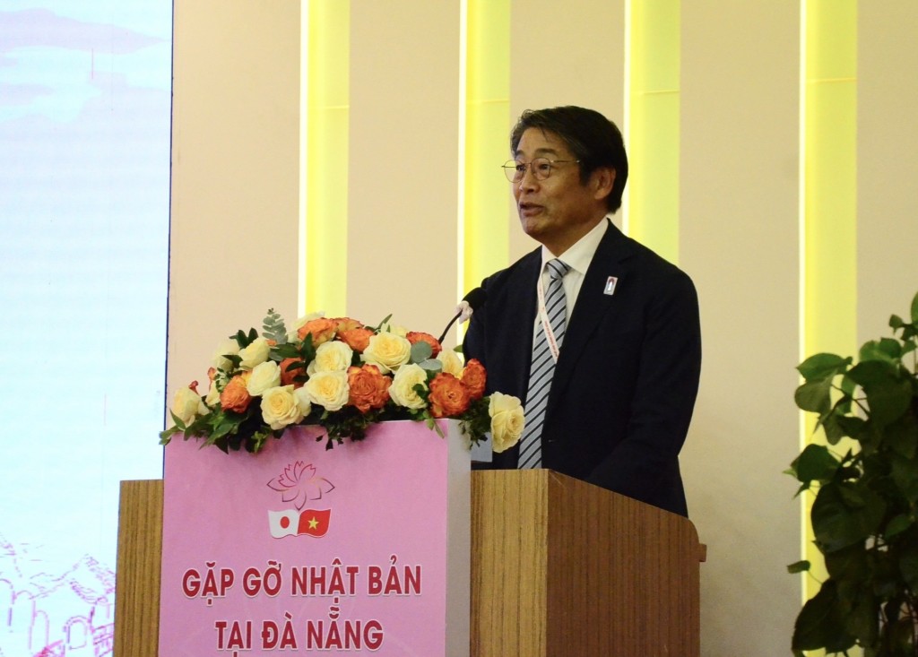 ITO Naoki, Đại sứ đặc mệnh toàn quyền Nhật Bản phát biểu tại hội nghị (Ảnh Đ.Minh)