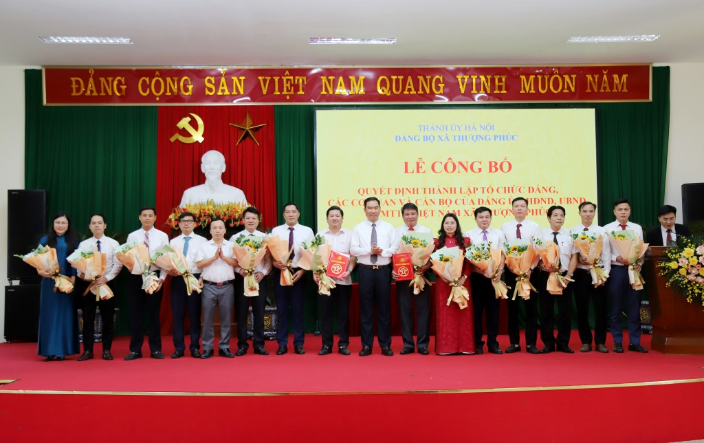 Sắp xếp bộ máy tại xã Thượng Phúc