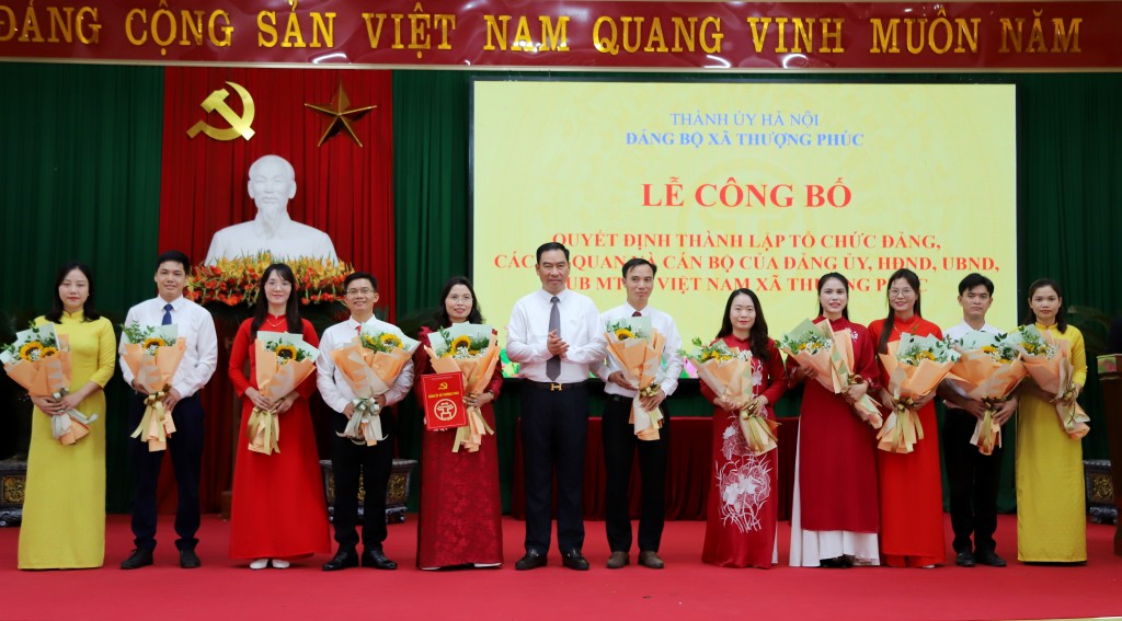 Sắp xếp bộ máy tại xã Thượng Phúc