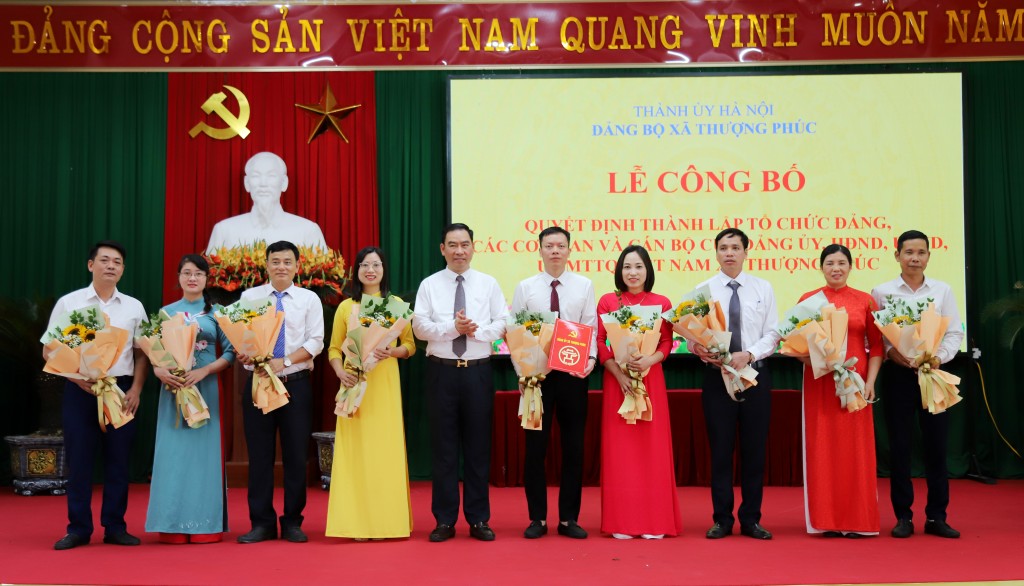 Sắp xếp bộ máy tại xã Thượng Phúc