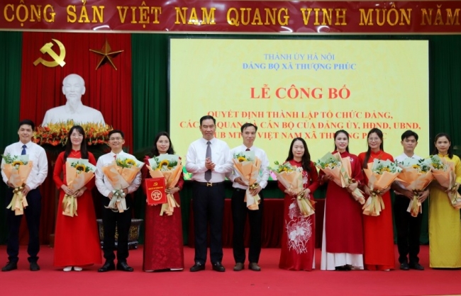 Sắp xếp bộ máy tại xã Thượng Phúc