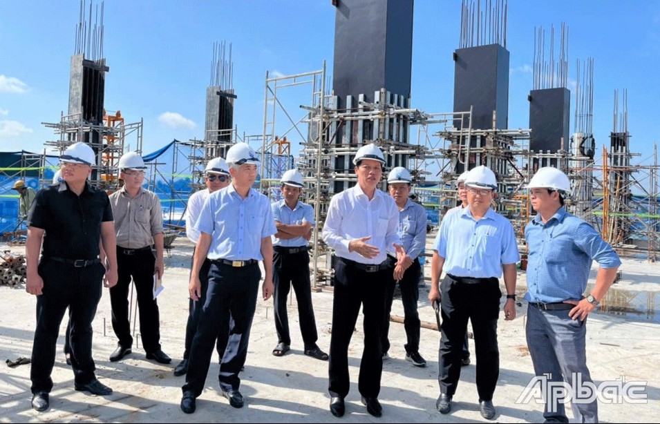Lãnh đạo tỉnh Đồng Tháp kiểm tra tiến độ dự án trọng điểm