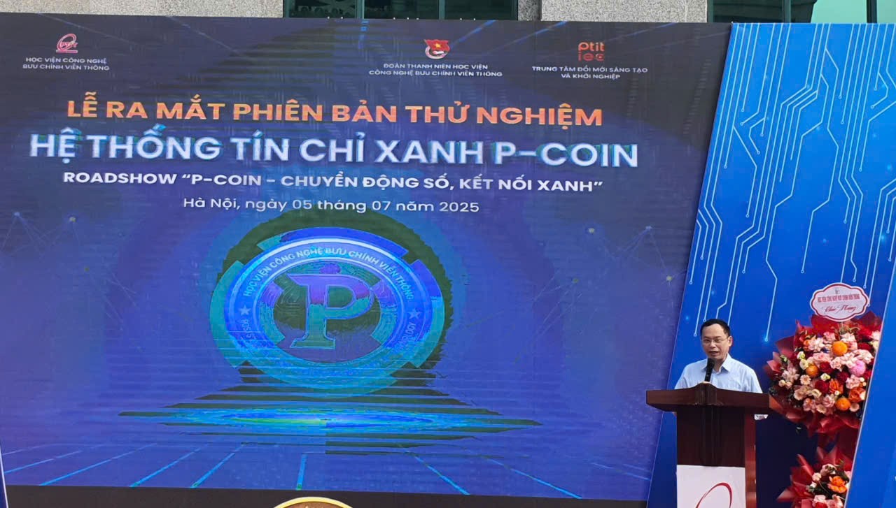 Trường đại học đầu tiên ra mắt Hệ thống Tín chỉ xanh P-Coin