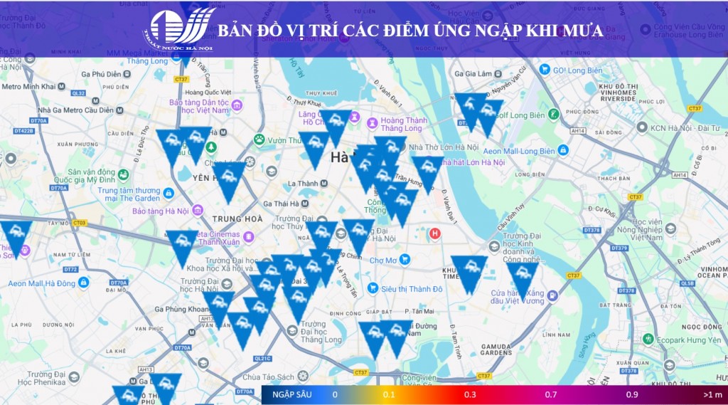 Ứng dụng công nghệ giải quyết bài toán úng ngập mùa mưa bão