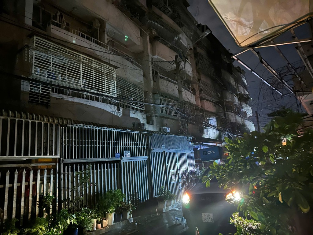 Hiện trường vụ cháy 