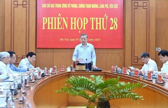 Tổng Bí thư chủ trì Phiên họp về phòng, chống tham nhũng, lãng phí, tiêu cực
