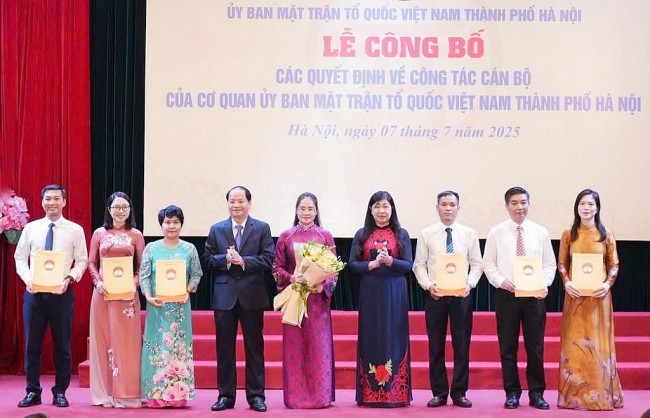 Các đơn vị tham mưu giúp việc của Ủy ban MTTQ Việt Nam thành phố Hà Nội