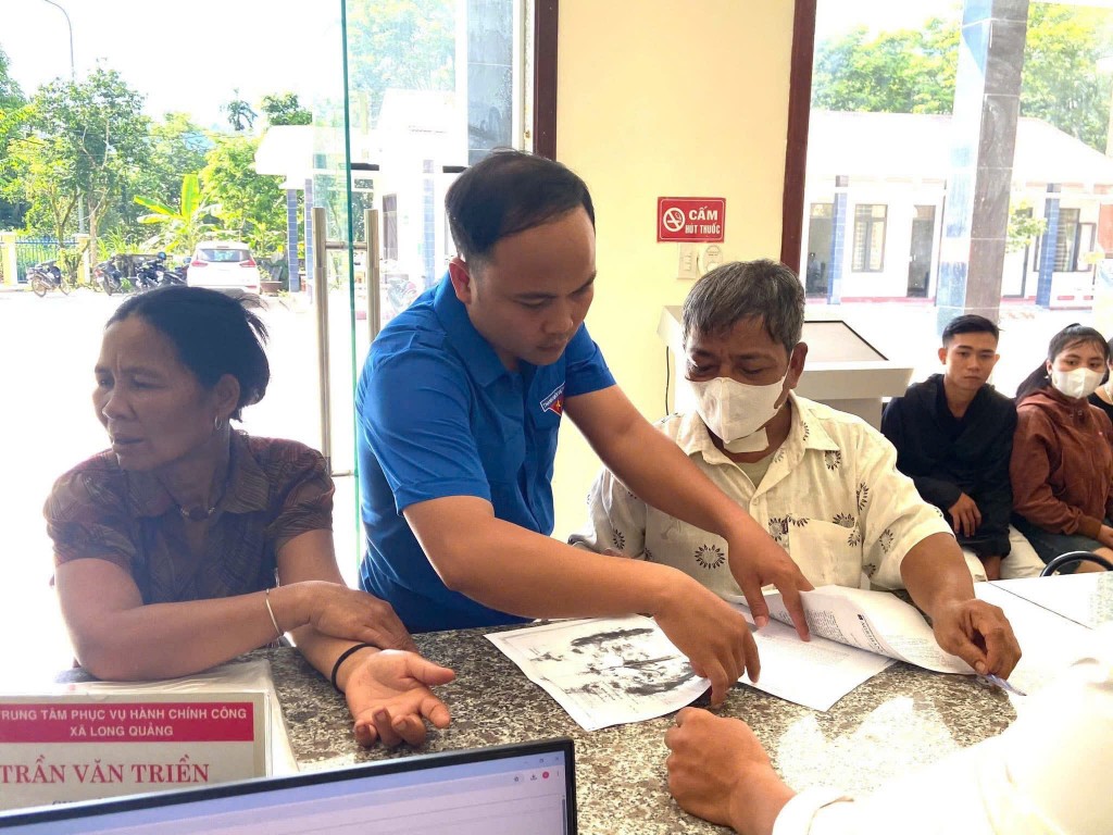 mỗi đội hình thanh niên tình nguyện sẽ có từ 5 đến 10 đoàn viên, có mặt tại các Trung tâm phục vụ hành chính công ở các xã, phường 