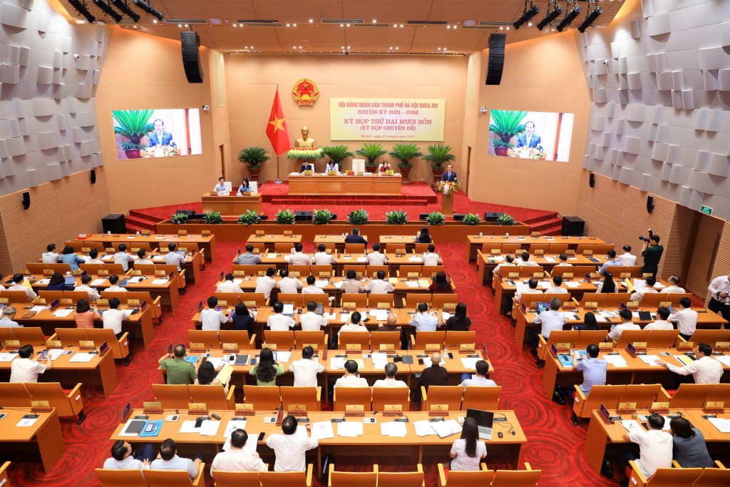 Khai mạc kỳ họp thứ hai mươi lăm, HĐND thành phố Hà Nội