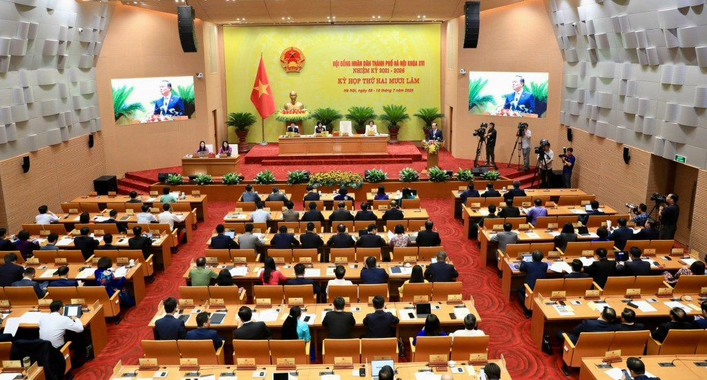 Quang cảnh kỳ họp.