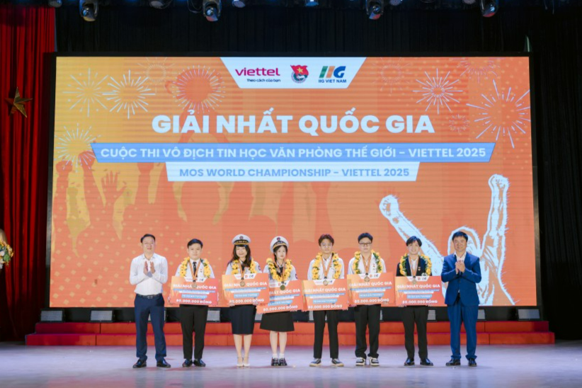 Vinh danh 6 nhà vô địch quốc gia cuộc thi Tin học văn phòng