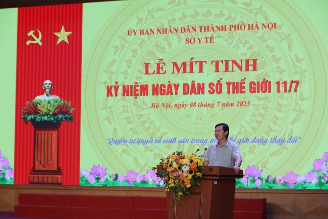 Hà Nội mít tinh hưởng ứng ngày Dân số thế giới 11/7 - Tin tức sự kiện - Cổng thông tin điện tử Sở y tế Hà Nội