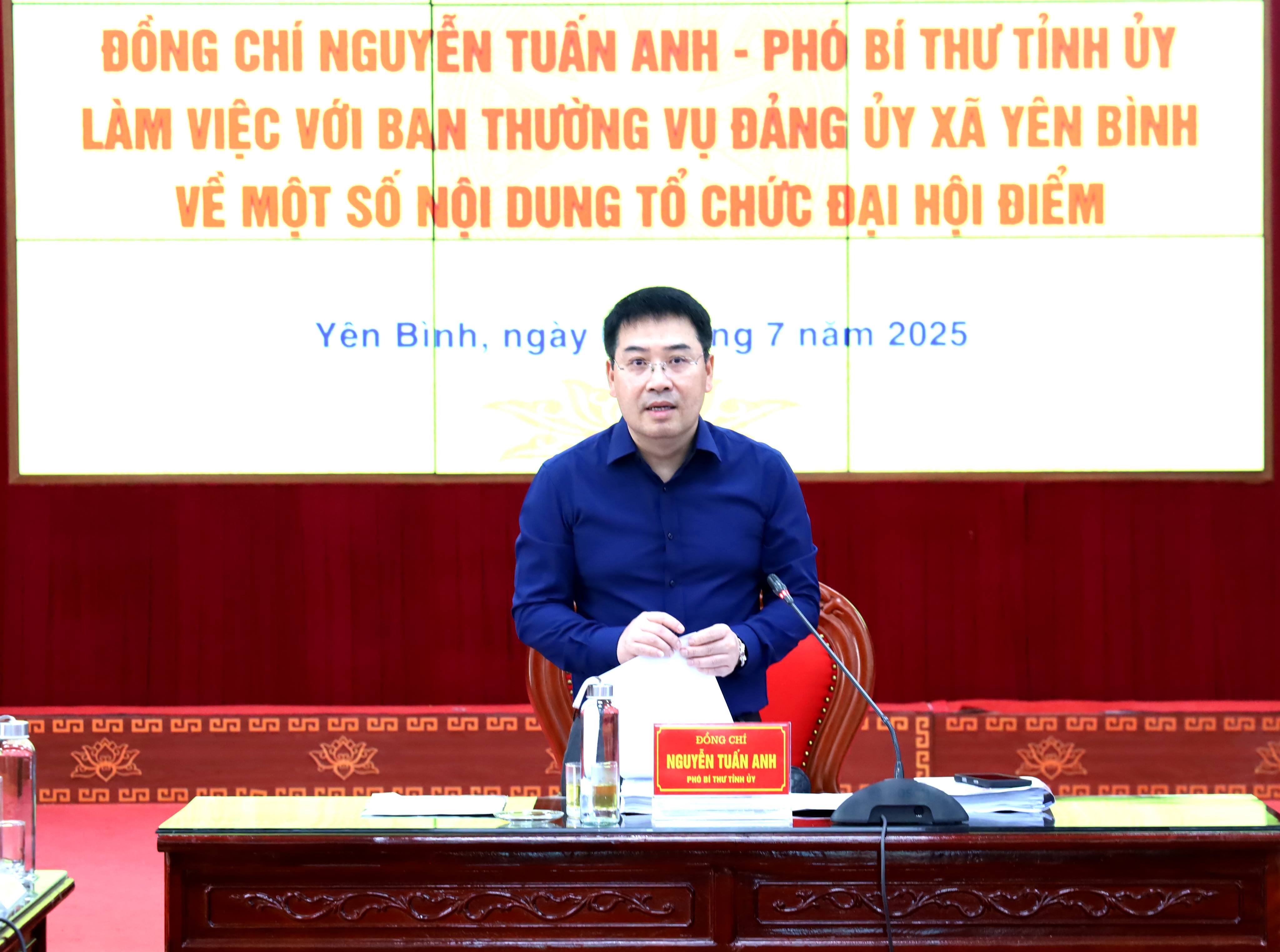 Tăng tốc chuẩn bị Đại hội điểm cấp xã nhiệm kỳ 2025 - 2030 tại Yên Bình