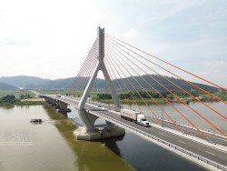 Cận cảnh cầu Đồng Việt nối tỉnh Bắc Ninh với TP Hải Phòng