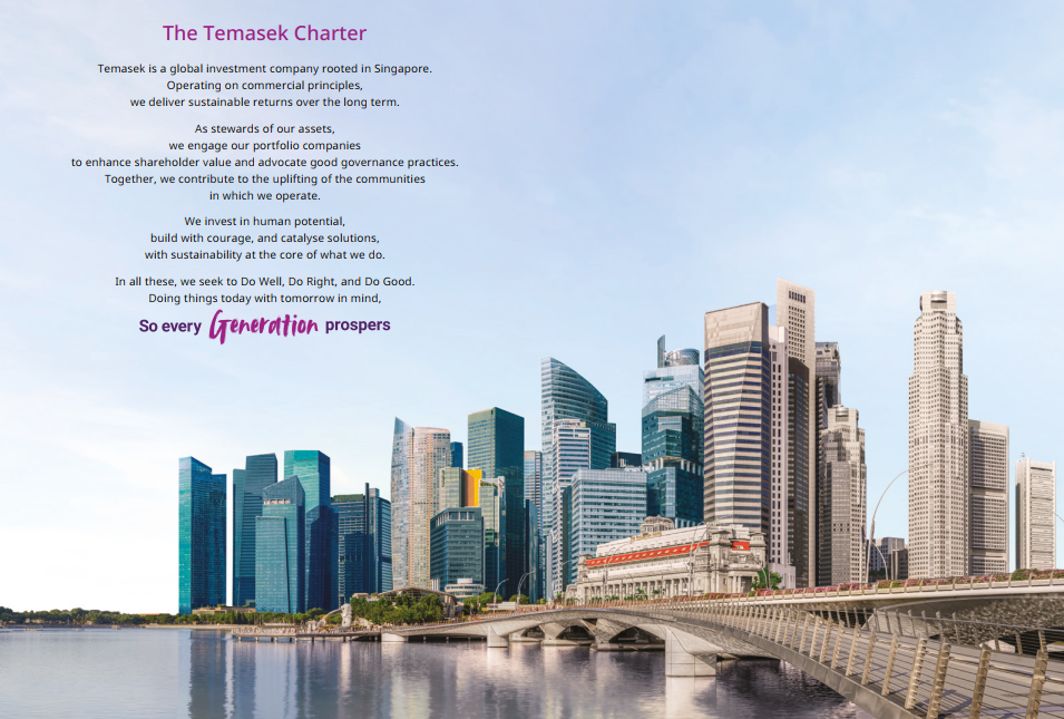 Giá trị danh mục đầu tư ròng của Temasek tăng cao kỷ lục, đạt mức 434 tỷ đô la Singapore