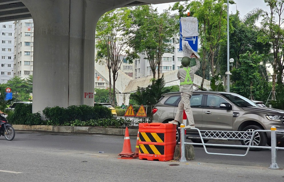 Hà Nội: Chính thức điều chỉnh phân làn giao thông trên đường Võ Chí Công