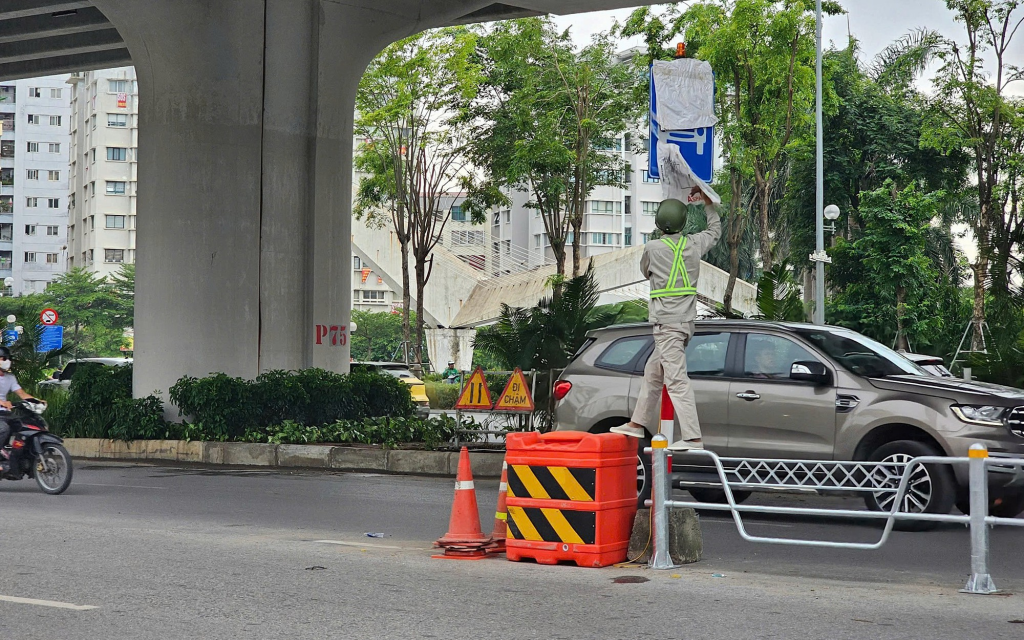Hà Nội: Chính thức điều chỉnh phân làn giao thông trên đường Võ Chí Công