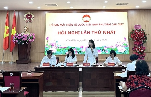 Công bố nhiều quyết định quan trọng của Ủy ban MTTQ Việt Nam phường Cầu Giấy
